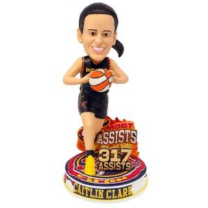 New FOCO Caitlin Clark Assist Record Bobblehead #224 Limited #317 Assists 8-in